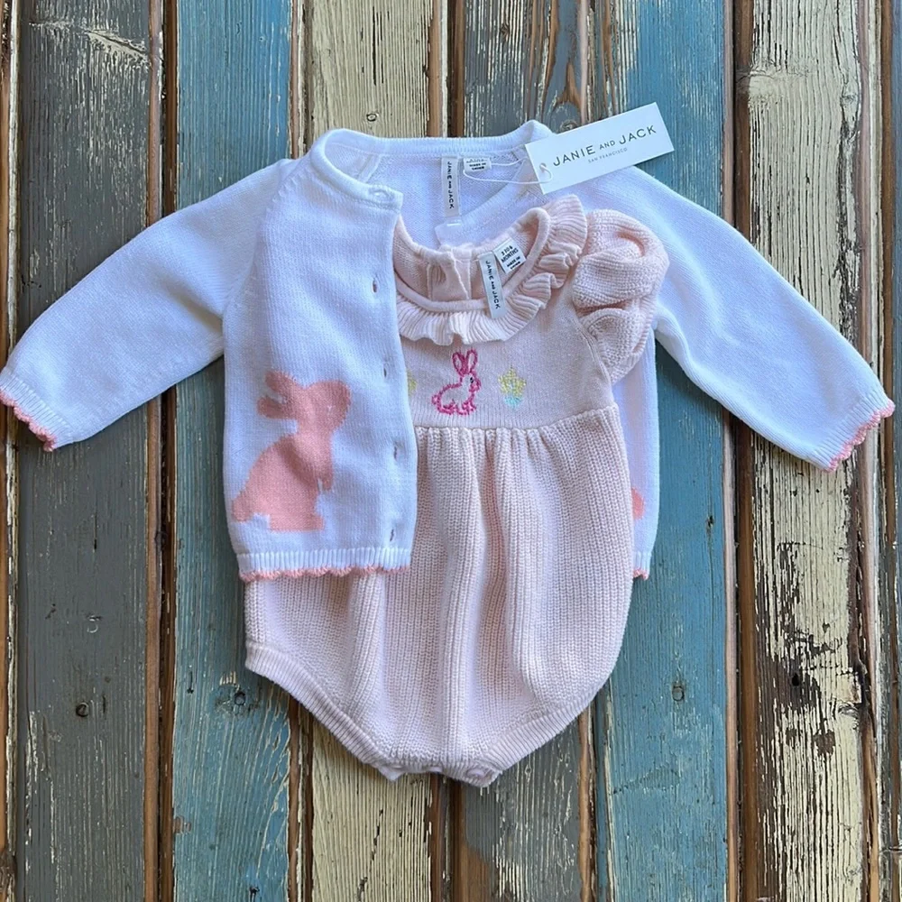 NWT Janie and Jack 3 to 6 months Easter Outfit - Picture 1 of 8